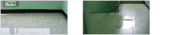 인조석 바닥 샘플 시공